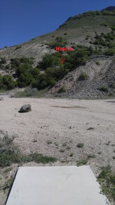 Slate Canyon Park, Main course, Hole 8 Tee pad