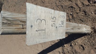 Brent Baca Memorial, Main course, Hole 13 Hole sign