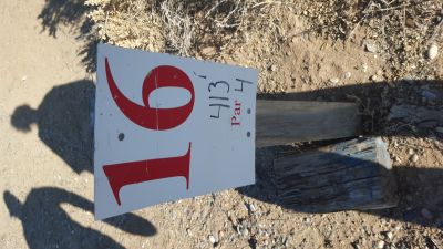 Brent Baca Memorial, Main course, Hole 16 Hole sign