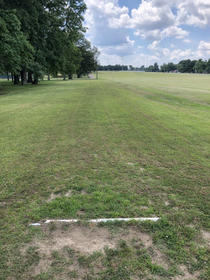 Graham Park - Grove Creek Run DGC, Main course, Hole 10 Long tee pad