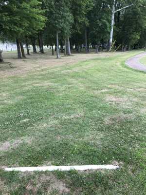 Graham Park - Grove Creek Run DGC, Main course, Hole 5 Long tee pad