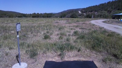 Two Gray Hares, Main course, Hole 18 Short tee pad