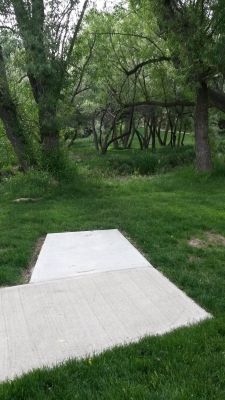 Dry Creek Trail Park, Main course, Hole 10 Tee pad