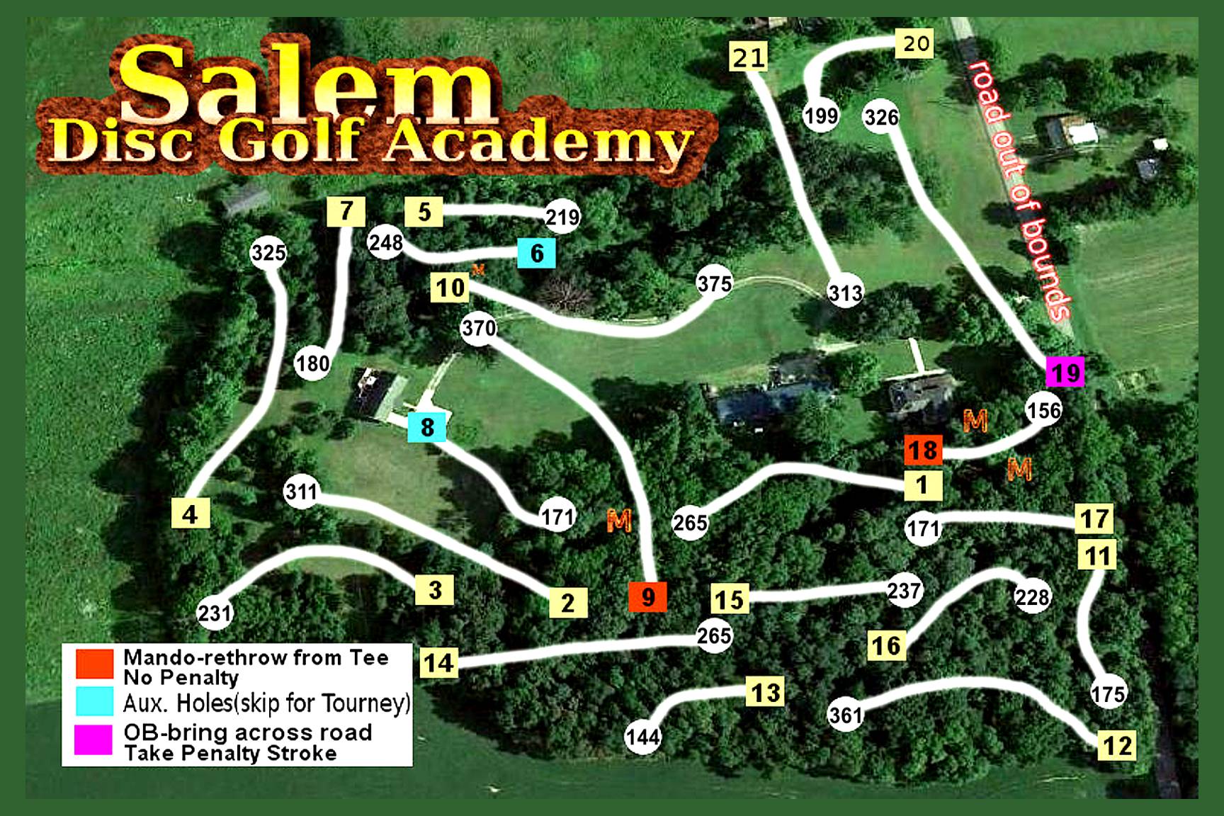 Hole 1 • Salem Disc Golf Academy (South Salem, OH) Disc Golf Courses