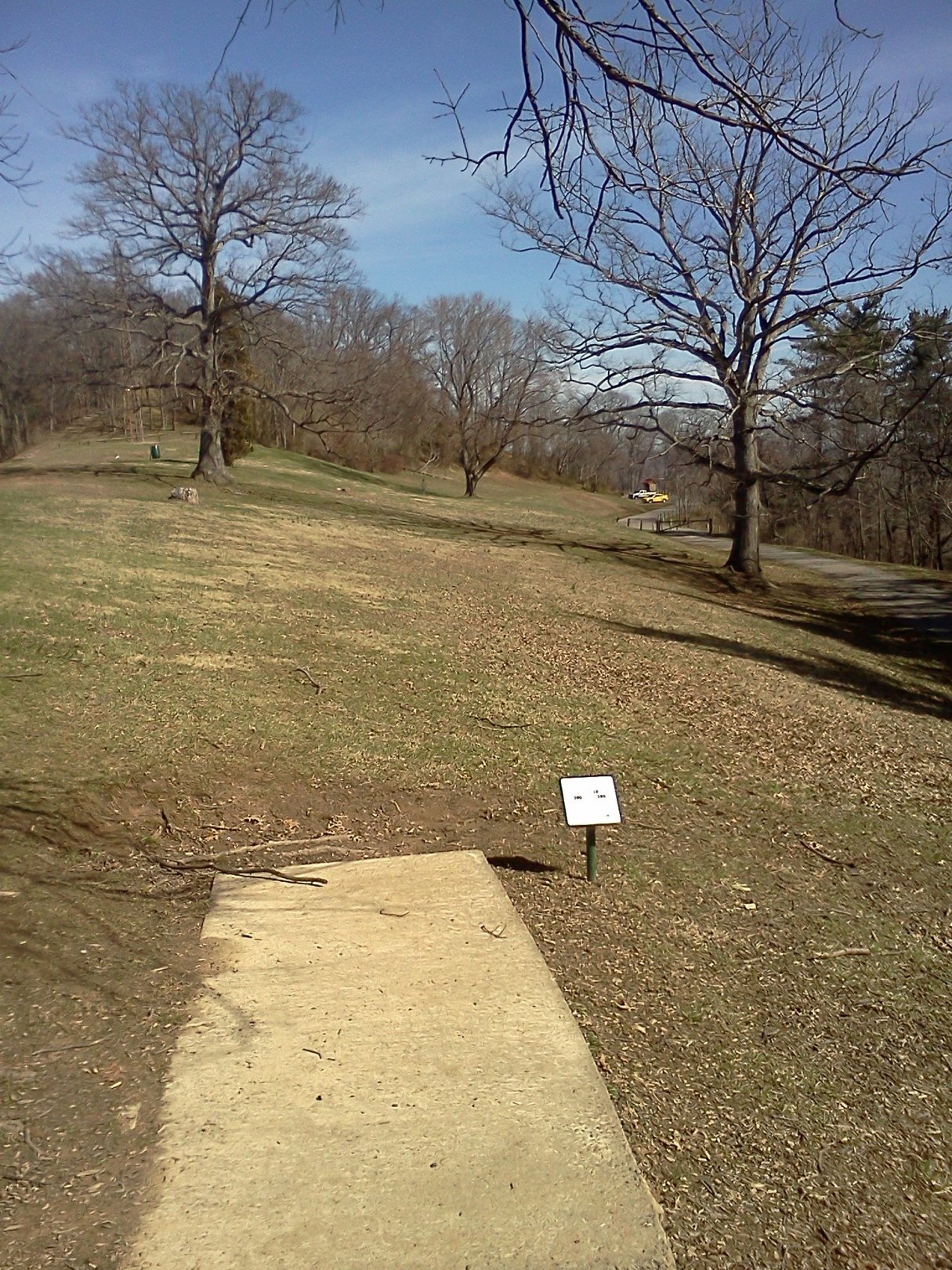 Hole 18 • Rotary Park (Huntington, WV) Disc Golf Courses Disc Golf