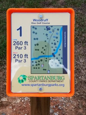 Woodruff Leisure Center, Main course, Hole 1 Long tee pad