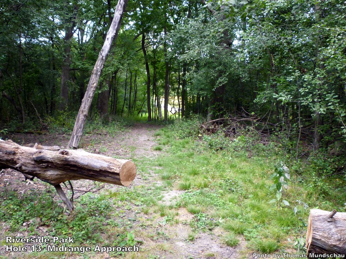 Hole 13 • Riverside Park (Janesville, WI) Disc Golf Courses Disc