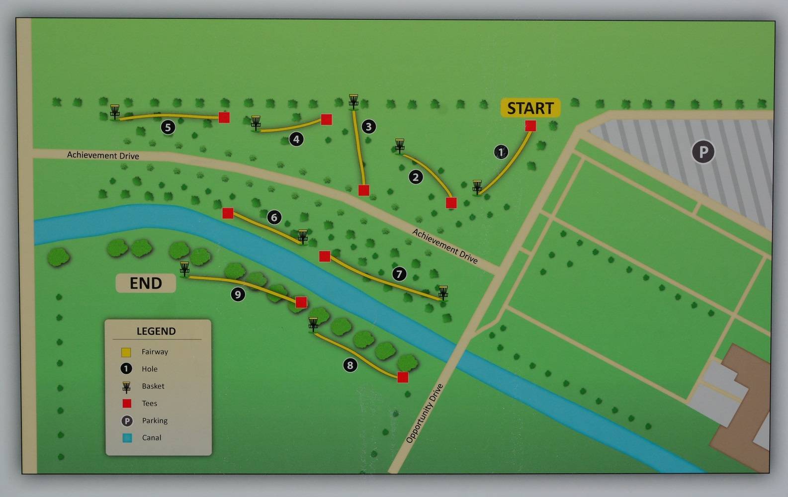 Hole 1 • College of Western Idaho Nampa (Nampa ID) Disc Golf