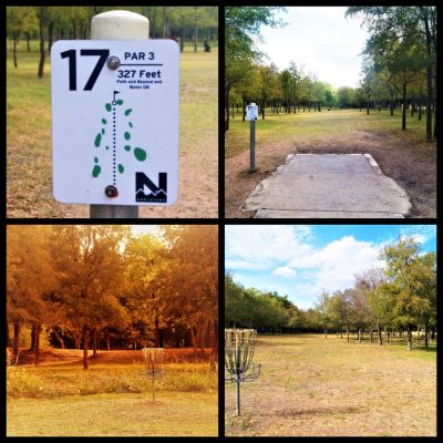 Northtown MUD DGC, Main course, Hole 17 Reverse (back up the fairway)