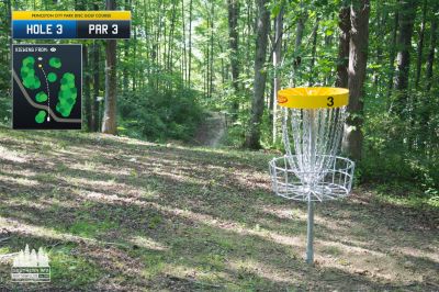 Princeton City Park, Main course, Hole 3 Reverse (back up the fairway)