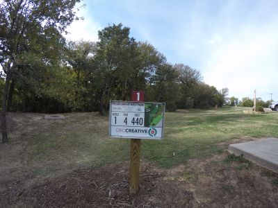 Pecan Grove West, Main course, Hole 1 Hole sign