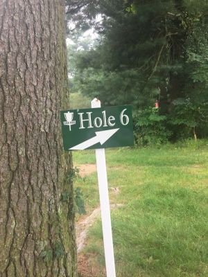 Hotel Hershey, Main course, Hole 5 Hole sign