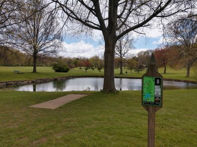 Arboretum-Spiker Park, White Course, Hole 10 Tee pad