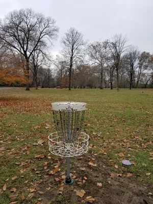 Snyder Park DGC, Main course, Hole 8 Reverse (back up the fairway)