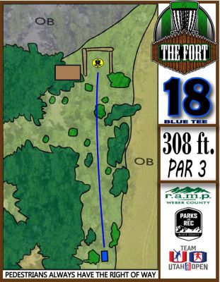 Fort Buenaventura, The Fort, Hole 18 Middle tee pad