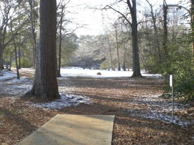 Wills Park, Main course, Hole 4 Tee pad