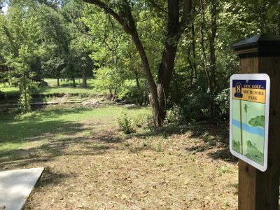 South Fork Park, Main course, Hole 8 Hole sign