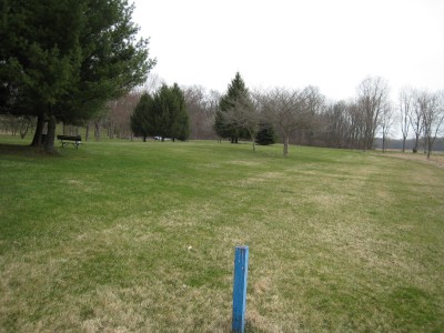 Heritage Park, Heritage Park DGC, Hole 9 Long tee pad