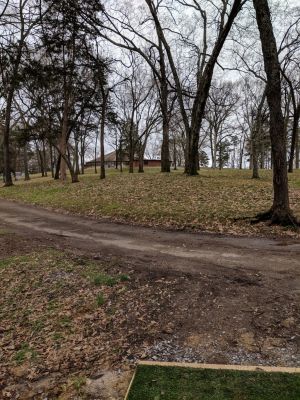 Chester Frost Park, Dallas Island DGC, Hole 6 Tee pad