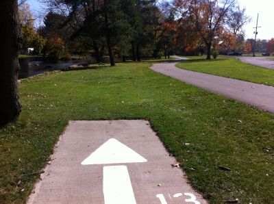 Victory Park, Main course, Hole 13 Tee pad