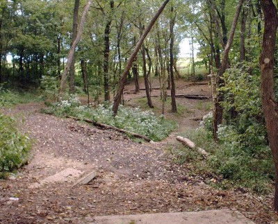 Banklick Woods Park, Main course, Hole 9 Tee pad