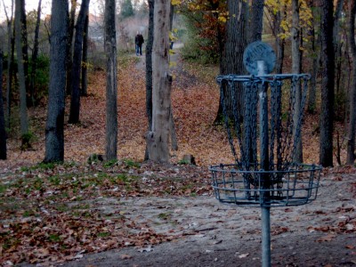 Hudson Mills Metropark, Original course, Hole 7 Reverse (back up the fairway)