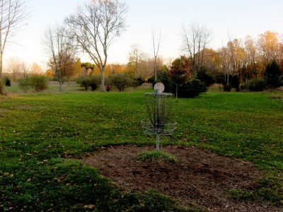 Hudson Mills Metropark, Original course, Hole 5 Reverse (back up the fairway)