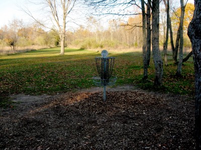 Hudson Mills Metropark, Original course, Hole 2 Reverse (back up the fairway)