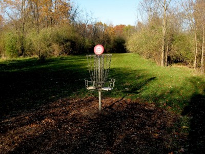 Hudson Mills Metropark, Original course, Hole 1 Reverse (back up the fairway)