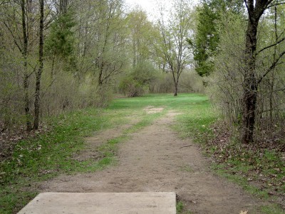 Hudson Mills Metropark, Monster course, Hole C Short tee pad