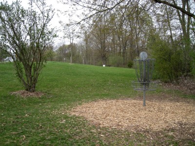 Hudson Mills Metropark, Monster course, Hole 18 Reverse (back up the fairway)