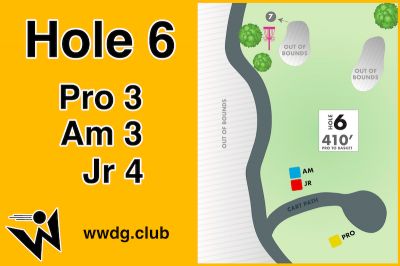 West Winds DGC, East course, Hole 6 Hole sign