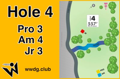 West Winds DGC, East course, Hole 4 Hole sign