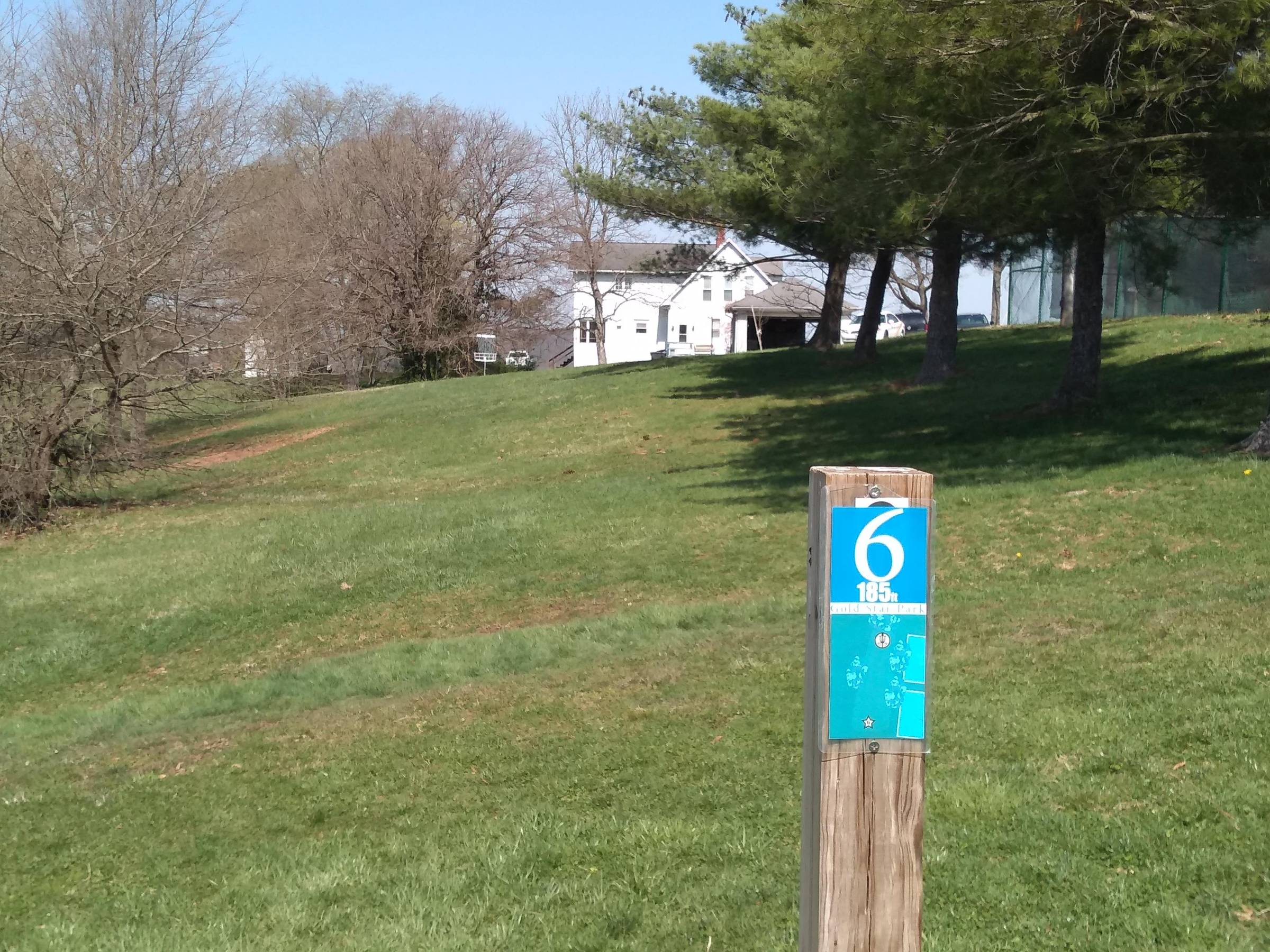 Hole 6 • Gold Star Park (Marietta, OH) Disc Golf Courses Disc Golf