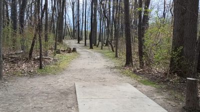 Independence Lake County Park, Red Hawk East, Hole 4 Middle tee pad