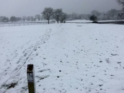 Cascade Township Park, Main course, Hole 1 Hole sign