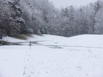 Cascade Township Park, Main course, Hole 10 Short approach