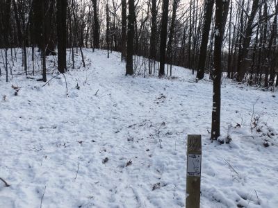 Cascade Township Park, Main course, Hole 12 Tee pad