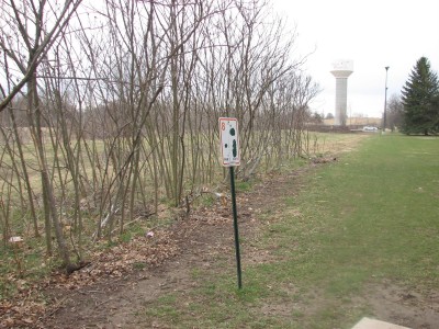 Lincoln Park, Main course, Hole 8 Hole sign