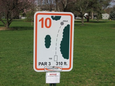 Lincoln Park, Main course, Hole 10 Alternate pin