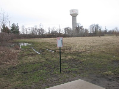 Lincoln Park, Main course, Hole 18 Hole sign