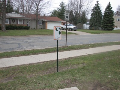 Lincoln Park, Main course, Hole 6 Hole sign