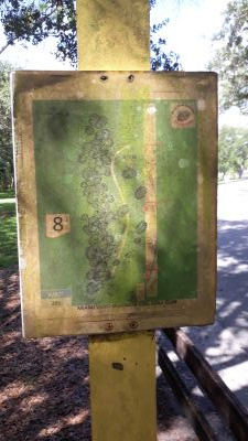 Kendall Indian Hammocks Park, West course, Hole 8 Hole sign