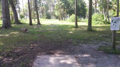 Reed Canal Park, Main course, Hole 9 Tee pad