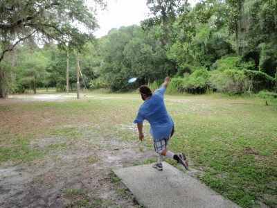 USF Riverfront Park, Main course, Hole 8 Tee pad