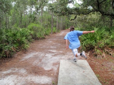 USF Riverfront Park, Main course, Hole 15 Tee pad