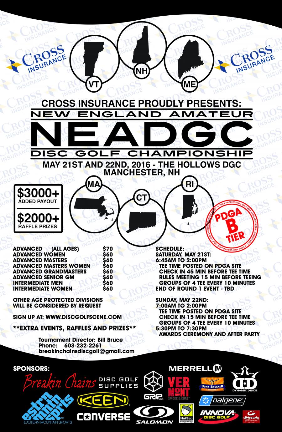 New England Amateur Disc Golf Championship (2016, Breakin Chains Disc