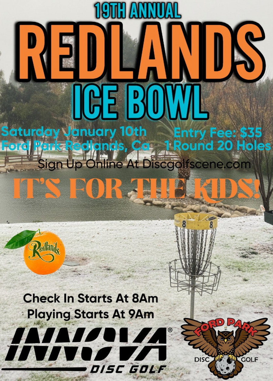 19th Annual Redlands Ice Bowl Presented by Innova Champion Discs