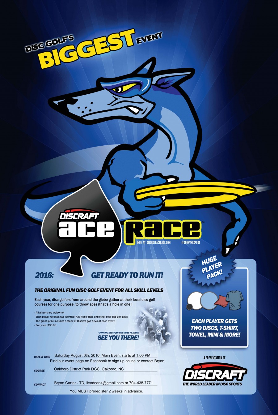 6th Annual Ace Race at Oakboro District Park (2016, Albemarle Disc Golf