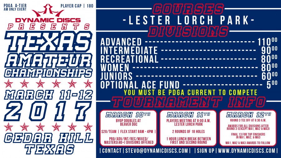 Dynamic Discs Presents the Texas Amateur Championships (2017, Dynamic